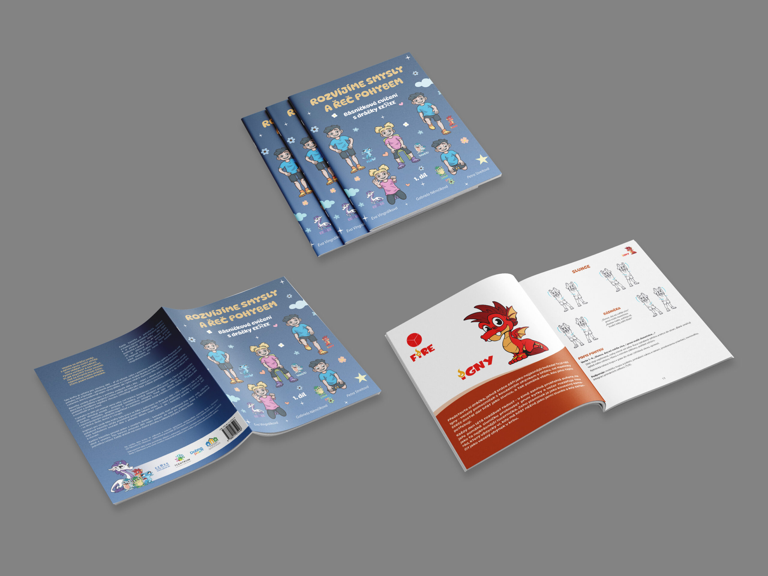 Kniha  cvičení pro děti